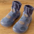 thumbnail image 2 of Baby Retro Dot Mid Length Walking Shoes Infant Toddler Children Soft Sole High Top Socks And Shoes, 2 of 4