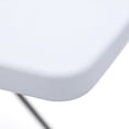 thumbnail image 3 of Square 30x20" Plastic Folding Card Table Lifting Desk Height Adjustable White Folding Card Table Lifting Desk Laptop 8-Height Adjustable Laptop Desktop Table Portable Snack TV Dinner Laptop Tray, 3 of 12
