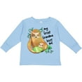 thumbnail image 3 of Inktastic My Great Grandma Loves Me Cute Sloth and Baby Boys or Girls Long Sleeve Toddler T-Shirt, 3 of 5