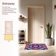 thumbnail image 3 of ODIKA 3'x5' Machine Washable Non-Slip Area Rug, Enchanting Kaleidoscope with Radiant Hues High Traffic Rug, Red, 396138, 3 of 5