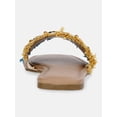 thumbnail image 3 of Time and Tru Women's Raffia Shell Slide Sandals, 3 of 6