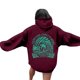 thumbnail image 1 of Sudadera con capucha Gotyou Pink Palm Puff azul para mujer con cordón Jersey letras Vino M, 1 of 3