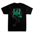 thumbnail image 1 of Naruto Shippuden Wind Men's Black T-Shirt-3XL, 1 of 3