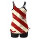 thumbnail image 4 of Traje de Baño de Dos Piezas de la Mujer Día de la Independencia Impresión Strappy Back Set Traje de Baño, Dos Piezas de Conjunto de Pantalones Cortos para la Playa, 4 of 6