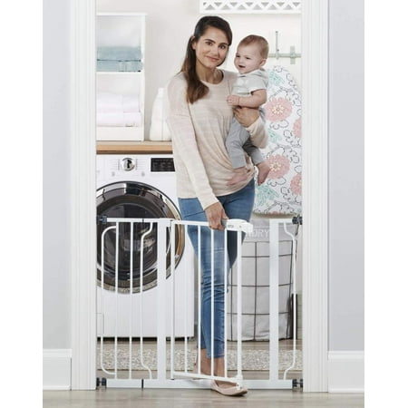 Regalo Easy Step 38. 5-Inch Extra Wide Walk Thru Baby Gate, White Original version