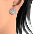 thumbnail image 5 of 3/4 Carat T.W. Diamond 10kt Rose Gold Double-Halo Stud Earrings, 5 of 5