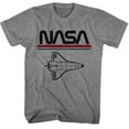 thumbnail image 1 of NASA Worm Logo Shuttle Graphite Heather T-Shirt, 1 of 2