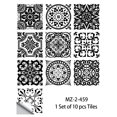 thumbnail image 3 of 10 piezas de azulejos con patrón de mármol dorado de estilo americano, pegatinas para pared artísticas impermeables para cocina, a prueba de aceite y salpicaduras, 3 of 5