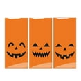 thumbnail image 2 of FURNIX 50 pcs Halloween Cellophane Treat Bags Trick or Treat snack bag,Pumpkin Smile Pattern Plastic Bags,Halloween all Thanksgiving Party Decorations Gift bag for Popcorn,Cookies,Candies Orange, 2 of 9