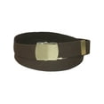 thumbnail image 1 of CTM® Cotton Adjustable Belt with Brass Buckle, 1 of 1