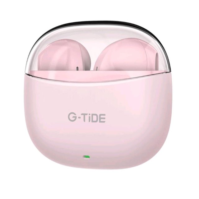 Audífonos Bluetooth Cancelación de Ruido Sport 25mAh + estuche 300mAh IPX4 G-TIDE L21 Rosa