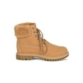 thumbnail image 2 of Women Fur Collar Lug Sole Work Ankle Boot 19367, 2 of 6