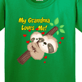 thumbnail image 4 of Inktastic My Grandma Loves Me Sloth Youth T-Shirt, 4 of 5
