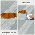 thumbnail image 2 of 100% Waterproof Rectangle PVC Tablecloth, Vinyl Table Cloth Cover Oil Proof Spill Proof Wipeable Plastic Table Cloths for Indoor and Outdoor Use (Light Gray, 60X102IN), 2 of 6