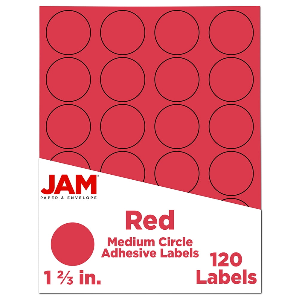 500 x £7 40mm Red Round Self Adhesive Peelable|Removable Price Labels Stickers 