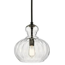 Kichler Riviera 11 1/2" Wide Olde Bronze Fluted Glass Mini Pendant