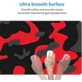 thumbnail image 4 of Black Red Gaming Mouse Pad XL Camo Camouflage Extended Big Large Desk Mat Non-Slip Rubber Base Stitched Edge Long Keyboard Mousepad for PC Computer Laptop,31.5×11.8 Inches, 4 of 6
