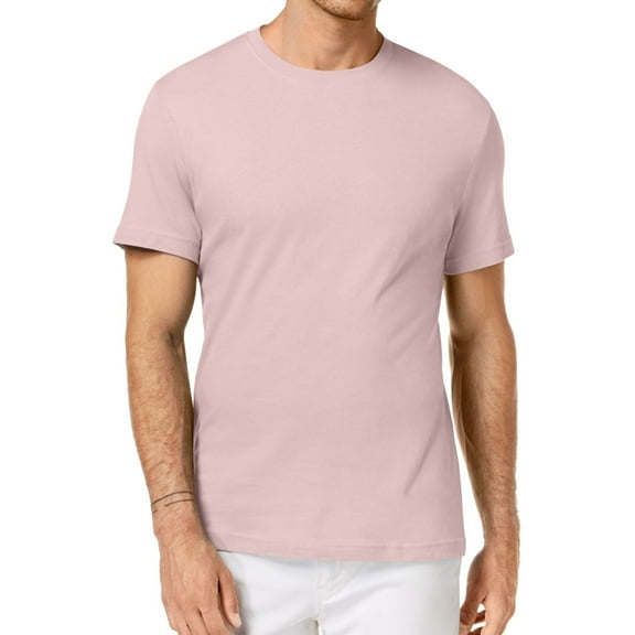 Club Room Mens Performance Basic T-Shirt, Pink, XXX-Large