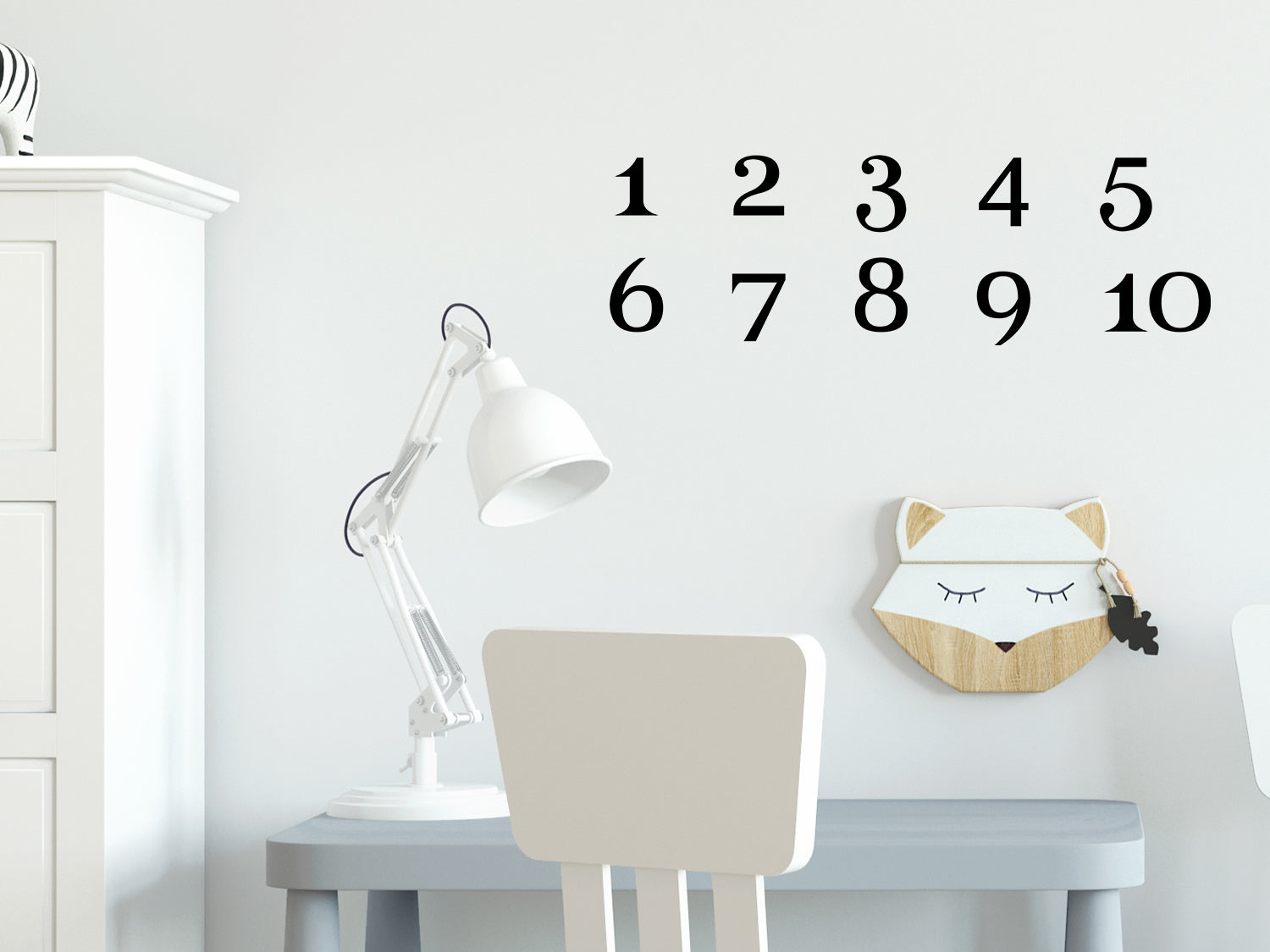 Numbers (1 10) Stacked Wall Decal For Kids