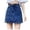 Dark Blue, variant on Women's Denim Mini Skort High Waisted Stretch Casual Jean Skirt Shorts