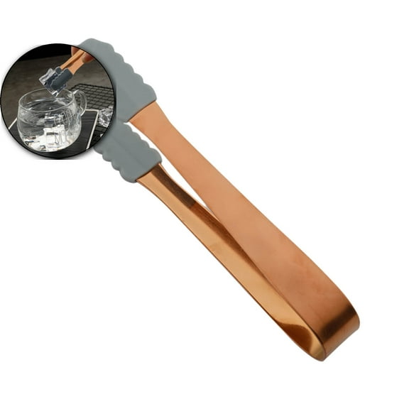 WNFJR Mini Serving Tongs, Stainless Steel Ice Tongs Cube Sugar Tongs with Silicone Tips, Charcuterie Accessories Appetizers Tongs for Coffee Bar Tea Party Kitchen Supplies