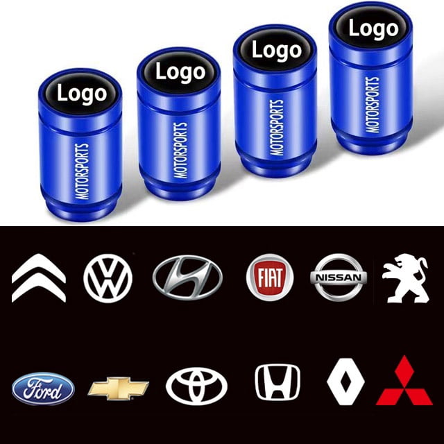 4 Tapas De Válvula De Neumático De Aleación De Aluminio Coche Cubiertas De Vástago De Varilla De Llanta Impermeable Para Automóviles Motocicletas Camiones Bicicletas