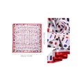 thumbnail image 3 of INSPIRE CHIC 2Pcs 50cm Women Satin Printed Square Kerchief Hair Wrap Neck Scarf 50*50cm/19.69*19.69"(L*W) Red Dots&Red Geometric, 3 of 5