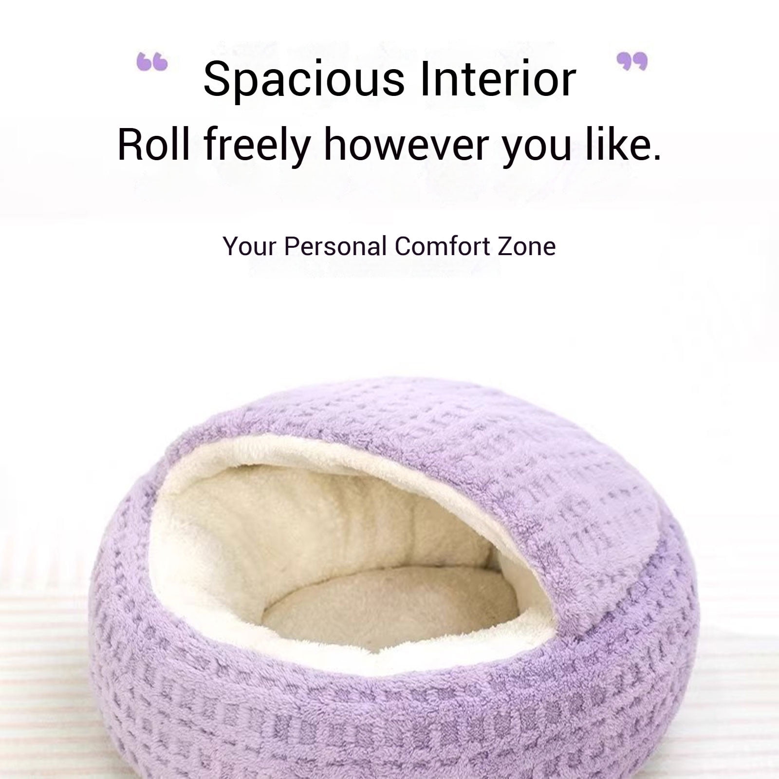 Cozy Hooded Pet Bed for Cats and Small Dogs - Semi Enclosed Warm Indoor Outdoor Warming for Puppy's Comfort and Rest