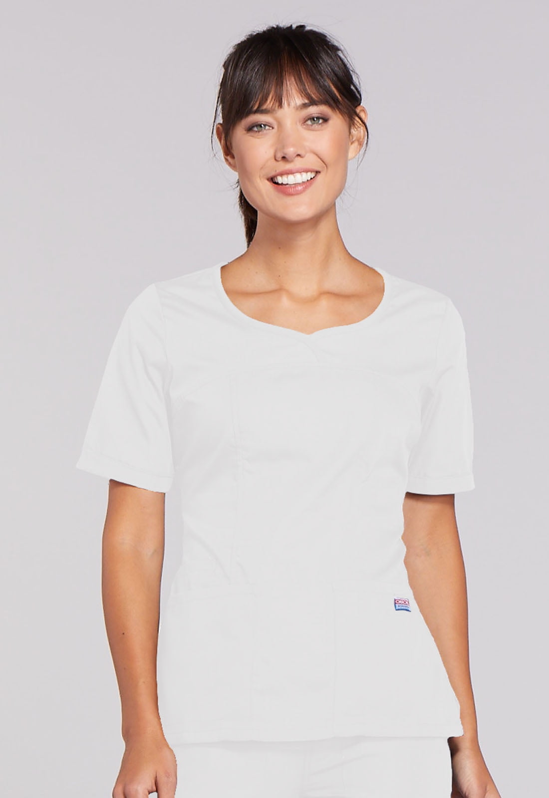 Cherokee Cherokee Workwear Women Scrubs Top, VNeck, Plus Size, 4746