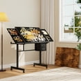 thumbnail image 4 of 1000 pieces Jigsaw Puzzle metal Table board for adults gift with 4 trays and 2 Drawers, 4 of 8