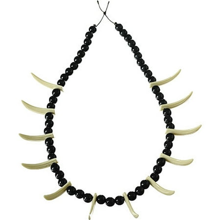 Stone Age Teeth Necklace Costume Accessory