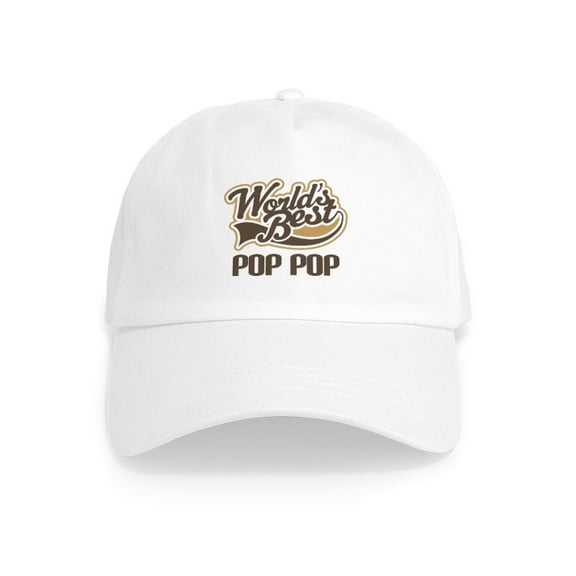 CafePress - World's Best Poppop Cap - Adjustable 100% Brushed Unisex Casual Cotton Baseball Cap, Beige, 1