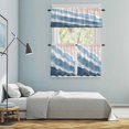 thumbnail image 6 of Blue Black Beach Waves Kitchen Curtains Valances and Tiers Set of 3 Nautical Coastal Abstract Gradient Ocean Wave Tier Curtains and Valance with Rod Pocket for Small Windows, 27.5"x24", 6 of 9