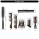 thumbnail image 3 of Barber Hair Styling Comb Set Quiff Round Hair Brush,Wide Tooth Comb Hair Brush for Men Salon Barber Hairstylist Comb, 3 of 4