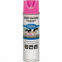 Rust-Oleum Industrial Choice 17 Oz. Fluorescent Pink Livestock Marking Paint