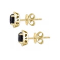 thumbnail image 2 of Ahansh Jewels Round Cut Black Onyx Flower Stud Earrings for Women's 925 Sterling Silver, 2 of 4