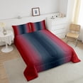 Erosebridal Dark Blue and Red Comforter Set Queen,Rainbow Ombre Bedding ...