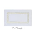 thumbnail image 4 of Better Trends 3 Piece Bathroom Mat Set 100% Cotton Bath Rug Soft, Water Absorbent, Reversible, Machine Washable for Bathroom Decor Toilet Base Contour And Runner Mat Hotel Collection - White/Ivory, 4 of 7