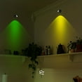 thumbnail image 2 of 2 Pack Mini Indoor Wireless Spotlight, Battery Operated Accent Lights, Puck Light, RGB Or Daylight Timer Dimmable Uplight, With Remote Stick On Anywhere Wall Hallway, For Display Painting Picture Art, 2 of 4