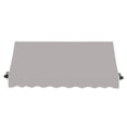thumbnail image 3 of Awntech 6.38 Ft Charleston Sloped Fixed Awning with Scrolled Iron Arms (76.5in x 18in x 36in), Gray, 3 of 3