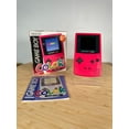 thumbnail image 1 of Nintendo GameBoy Color Red Game Boy %100 OEM Genuine CGB-001 with Oriignal Box Manual Region Free GBC, Authentic Tested Works Well, RARE, 1 of 3