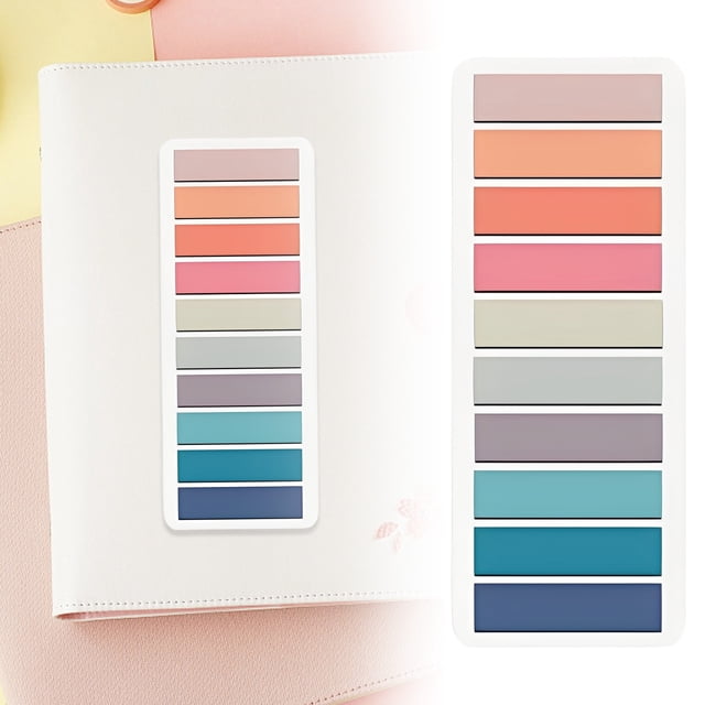 Clearance! Yuehao Books Color Note Tabs Booktabs Colored Labels Tabs Annotation Tabs Translucent Note Error Marker Index Noteindex Sticky Notes C1 Index Sticky Note