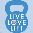 thumbnail image 2 of CafePress - Blue Live Love Lift Body Suit - Baby Light Bodysuit, Size Newborn - 24 Months, 2 of 4