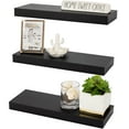 thumbnail image 1 of Sorbus Rustic 5.5 in x 16.25 in Wood Floating Shelf Set 3 Count, 1 of 7