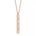 thumbnail image 2 of 6mm Roman Numerals Cz Pendant Men Women Titanium Steel Rose Gold/Silver Necklace, 2 of 7