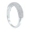 thumbnail image 2 of Women's 1/2 Carat TW Round Diamond Pave Set Wedding Anniversary Band in 10K White Gold, 2 of 5