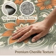 thumbnail image 6 of ODIKA Bathroom Symmetrical Flower Motif Muted Transitional Vintage Pet Friendly & Kids Safe Play for Playroom, Bedroom, Reading Nook, 6 of 7