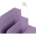 thumbnail image 6 of Acrimet 3-Tier Horizontal Hanging File Folder Holder Organizer, Letter Size, Ladder-Style, Open-Top Plastic File Box for Office, Home & School, Solid Purple, 6 of 6