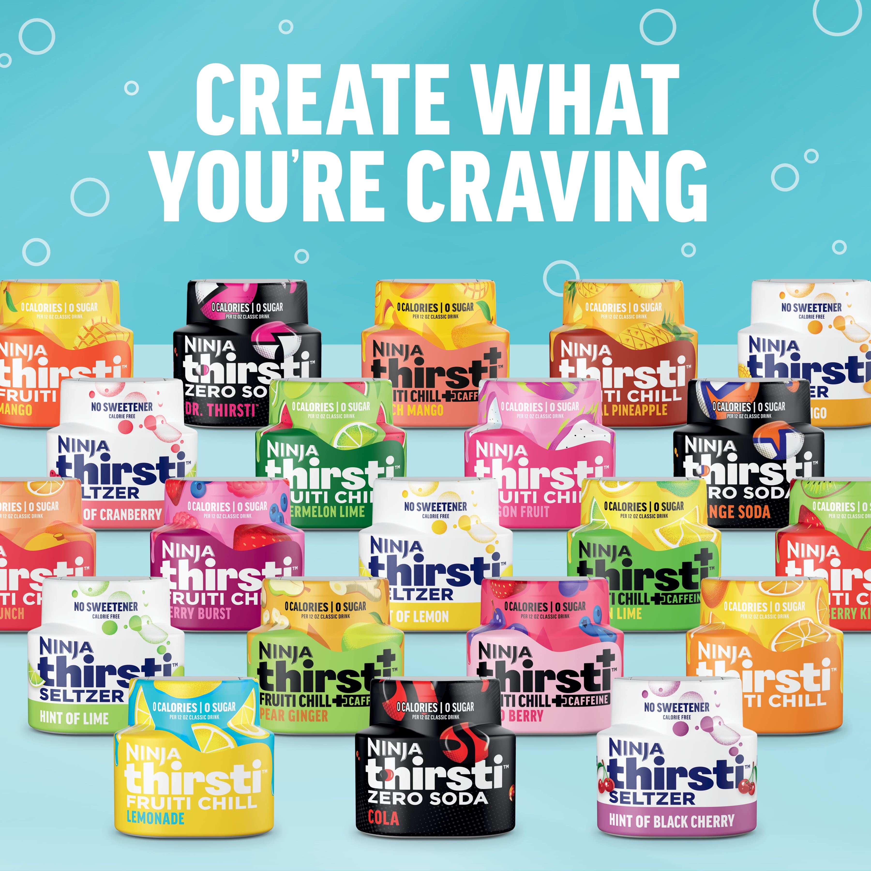 Ninja Thirsti ZERO SODA Cola Flavored Liquid Water Drops
