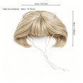 thumbnail image 2 of Funny Pet Wig Costume Hairpiece, Adjustable Short Bob Dog Wig for Small Dogs and Cats, Cosplay Dress Up Hair Accessories for Halloween Christmas Party, 2 of 4
